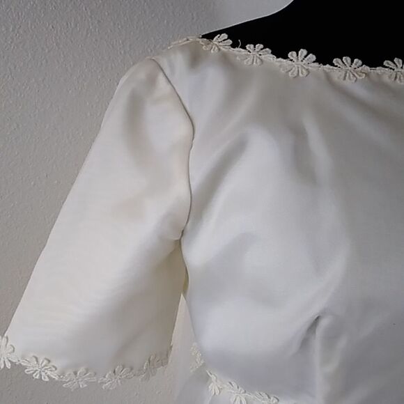 VTG Christine Gowns Panorama City California Wedding W Dress Sz 10 Ivory Color - Picture 6 of 16
